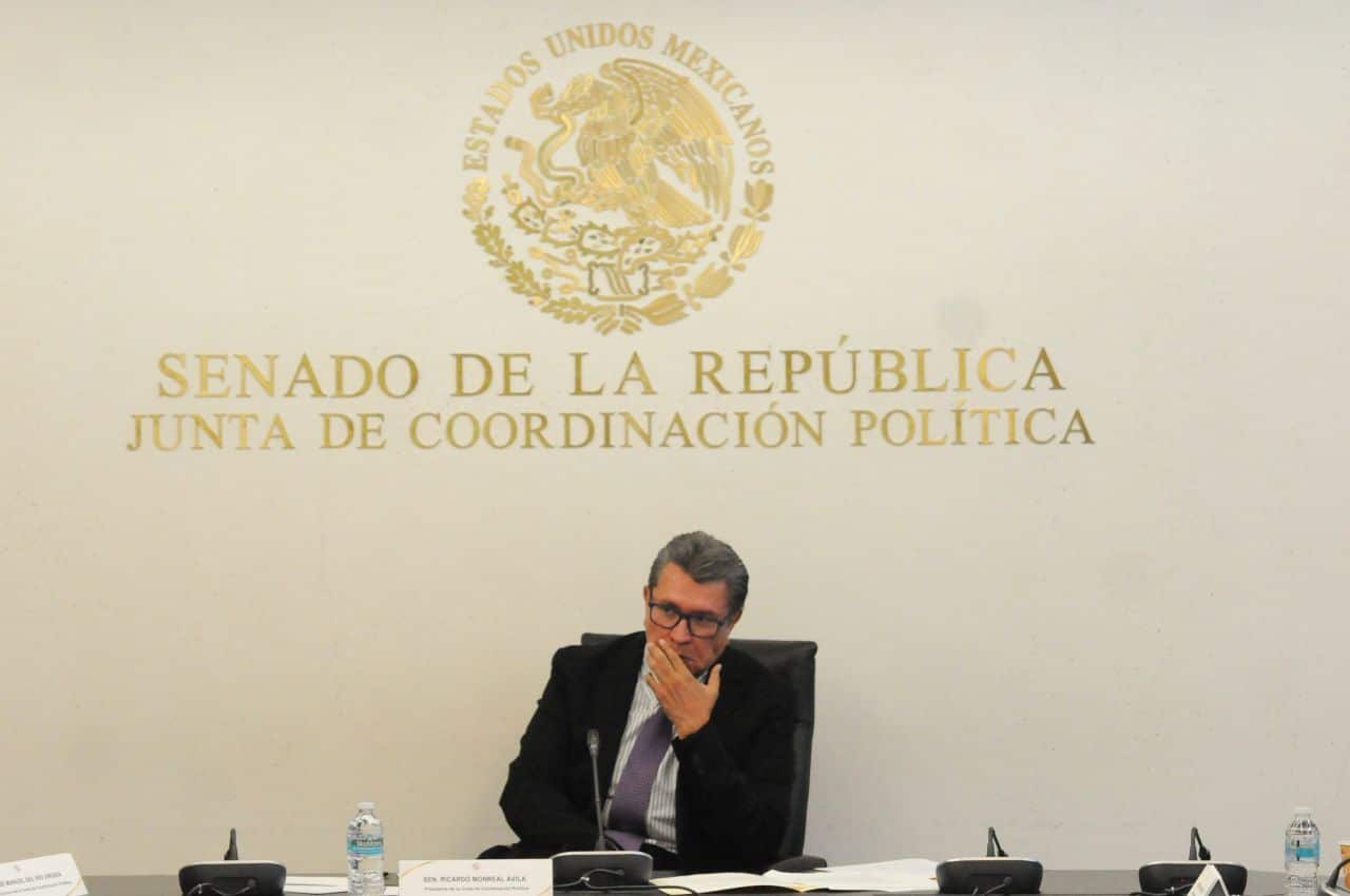 Ricardo Monreal, presidente de la Jucopo, durante la reunión del 20 de junio de 2022 (Cuartoscuro)