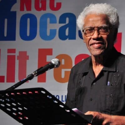George Lamming, novelista y poeta de Barbados (Twitter: @KevzPolitics)