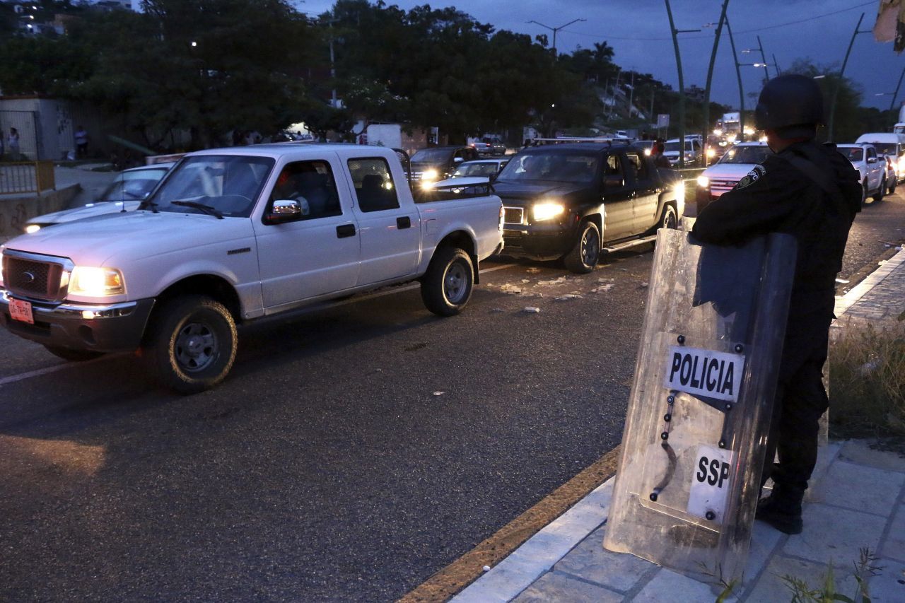 Policías vigilan calles de Chiapas (Cuartoscuro)