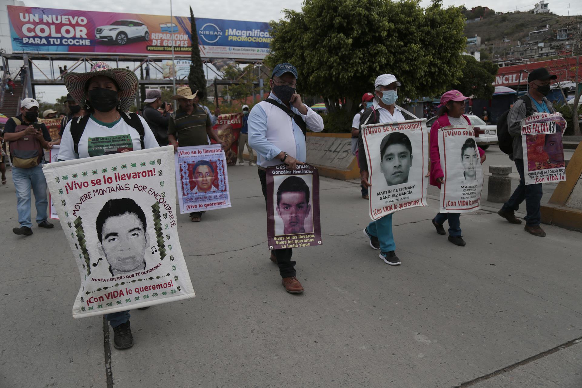 Caso Ayotzinapa: padres protestan en Chilpancingo