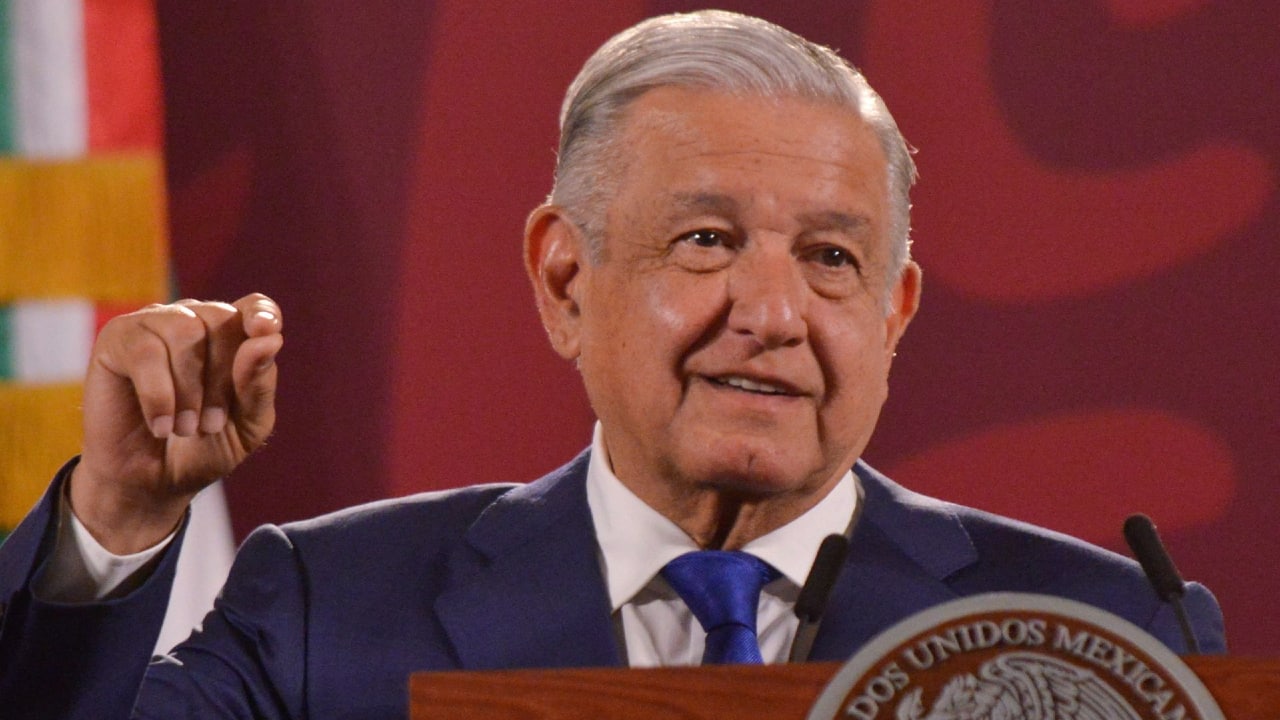 Fotografía del presidente Andrés Manuel López Obrador durante su conferencia mañanera.