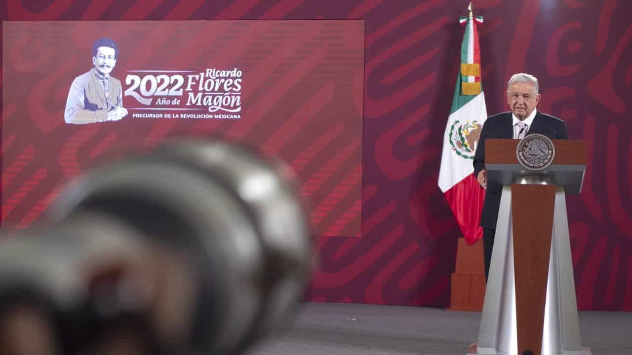 El presidente de México, Andrés Manuel López Obrador (AMLO), en la conferencia mañanera