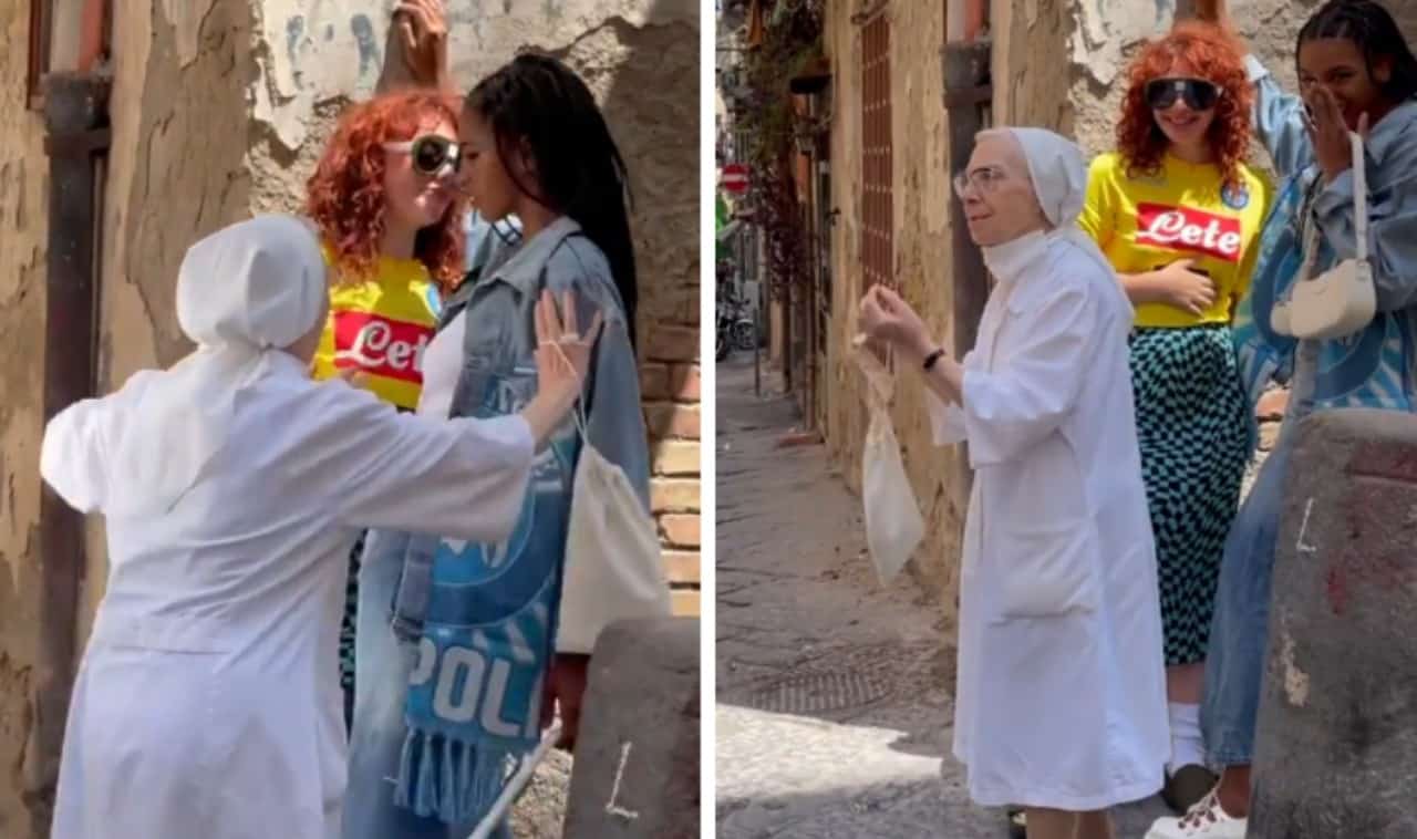 Italia: Monja separa a mujeres que se besaban en la calle