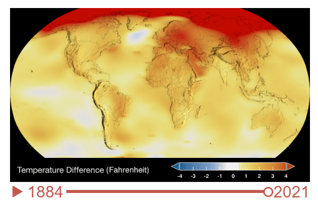 Mapa altas temperaturas NASA