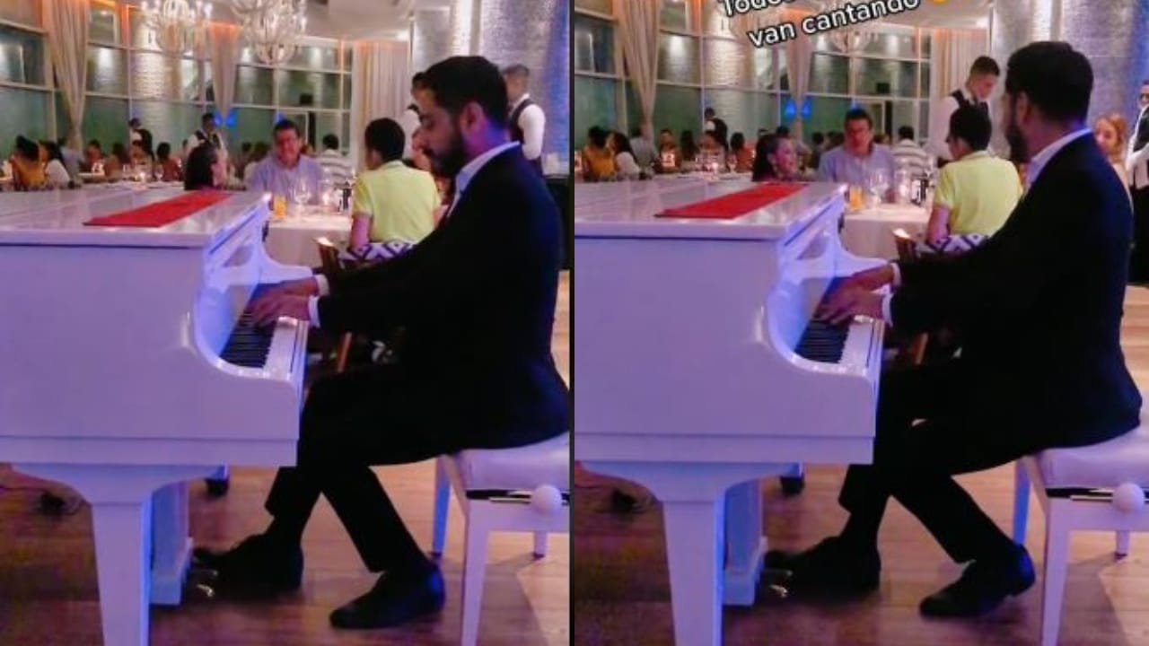 Pianista toca "Mi Bebito Fiu Fiu" en restaurante: Video