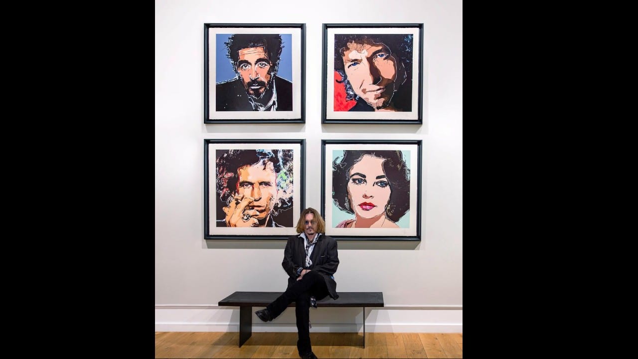 Johnny Depp vende su colección de arte por 3.6 millones de dólares