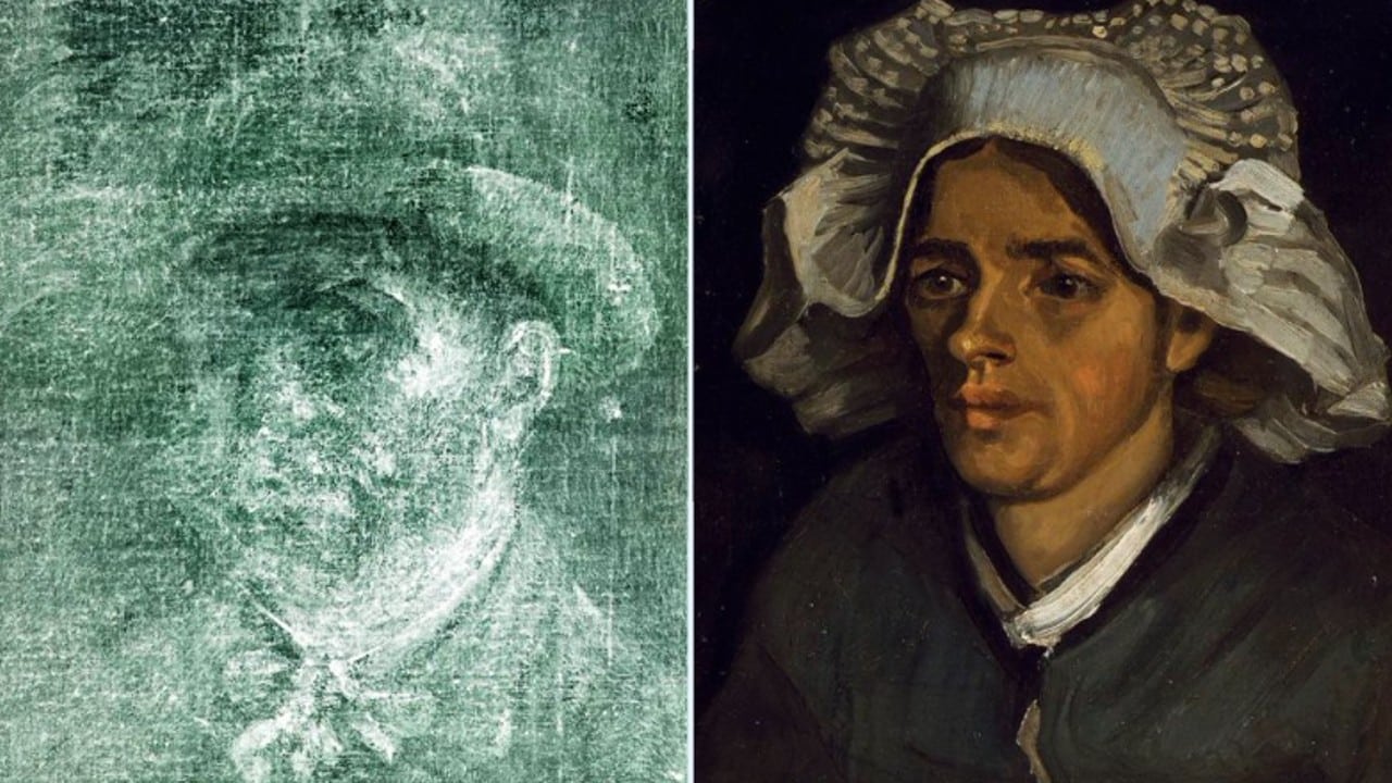Descubren autorretrato inédito de Van Gogh detrás de otro cuadro en Escocia