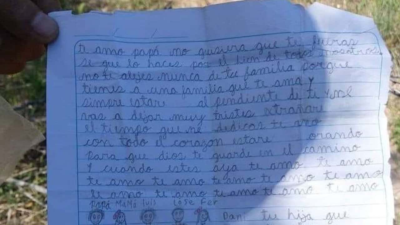 Encuentran carta de migrante fallecido en desierto de Texas