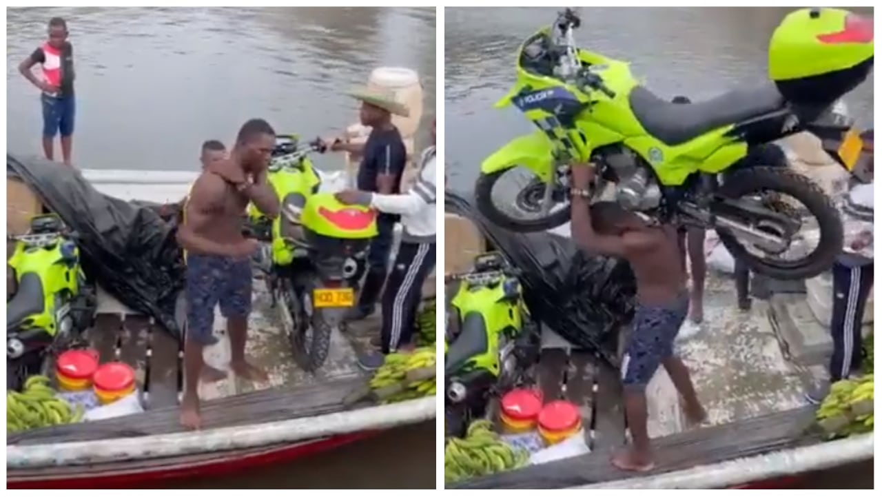 Hulk, Colombia, motocicleta, fortaleza, video viral, captura de pantalla