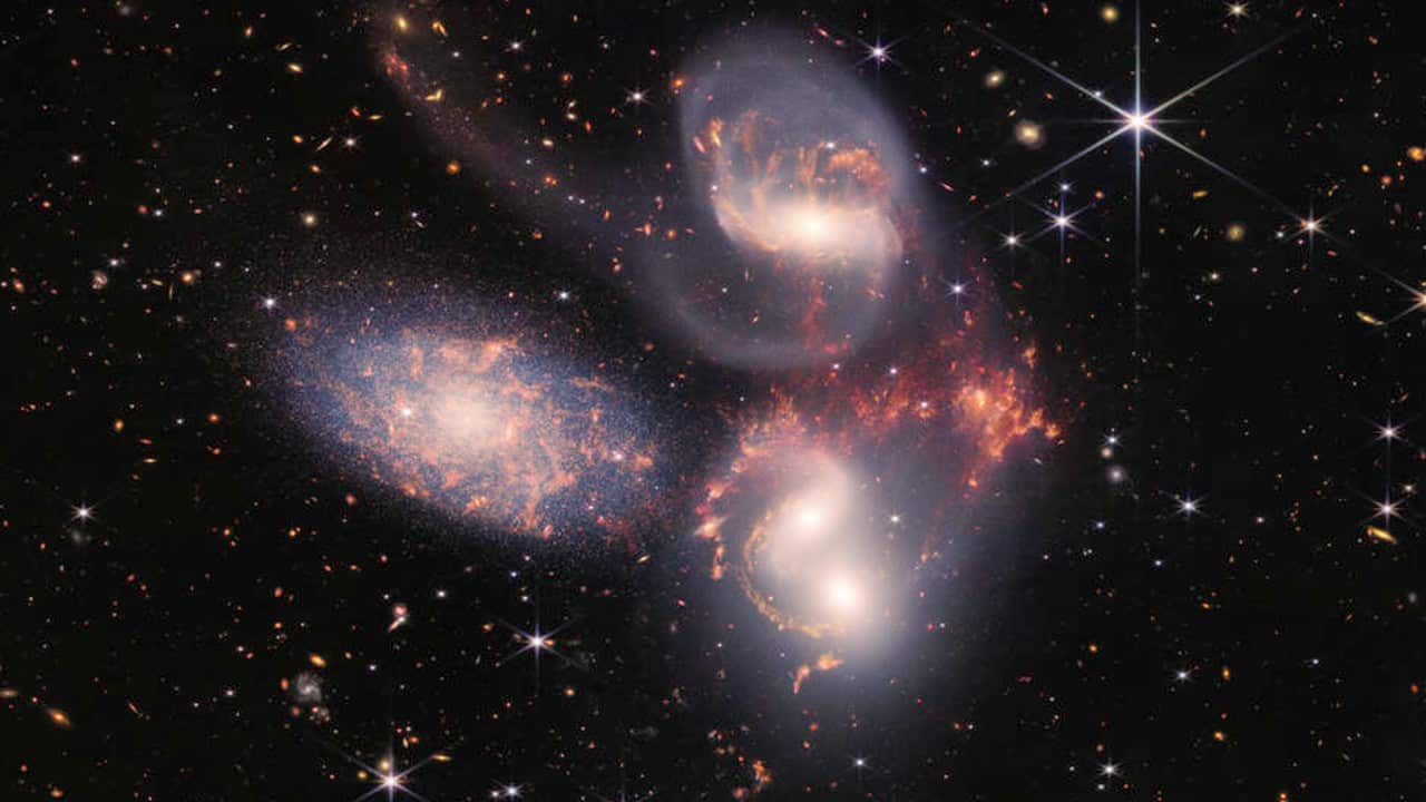 Imagen captada por el telescopio James Webb difundida por la NASA