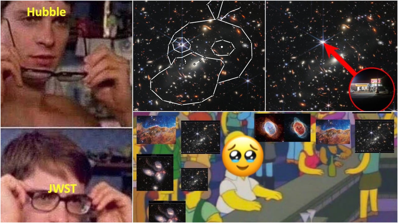 Memes por fotos tomadas por el telescopio James Webb