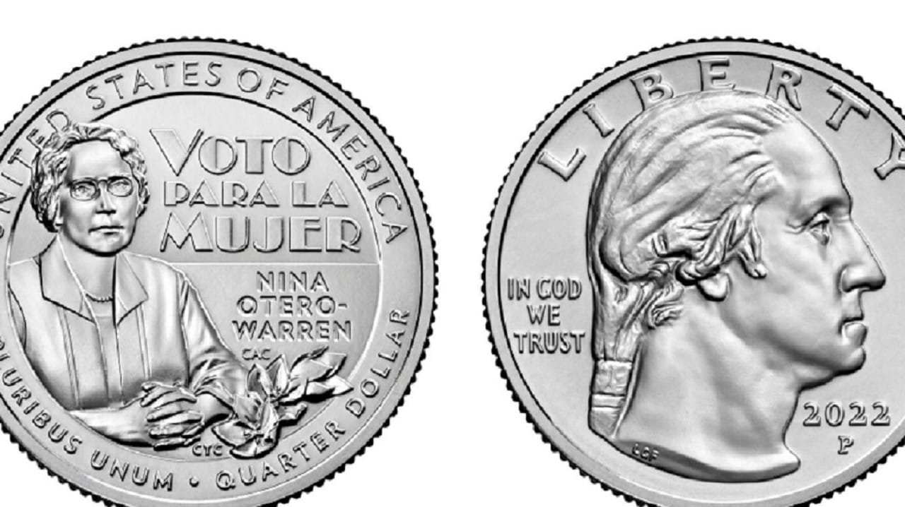 EUA acuña moneda de 25 centavos en honor de latina