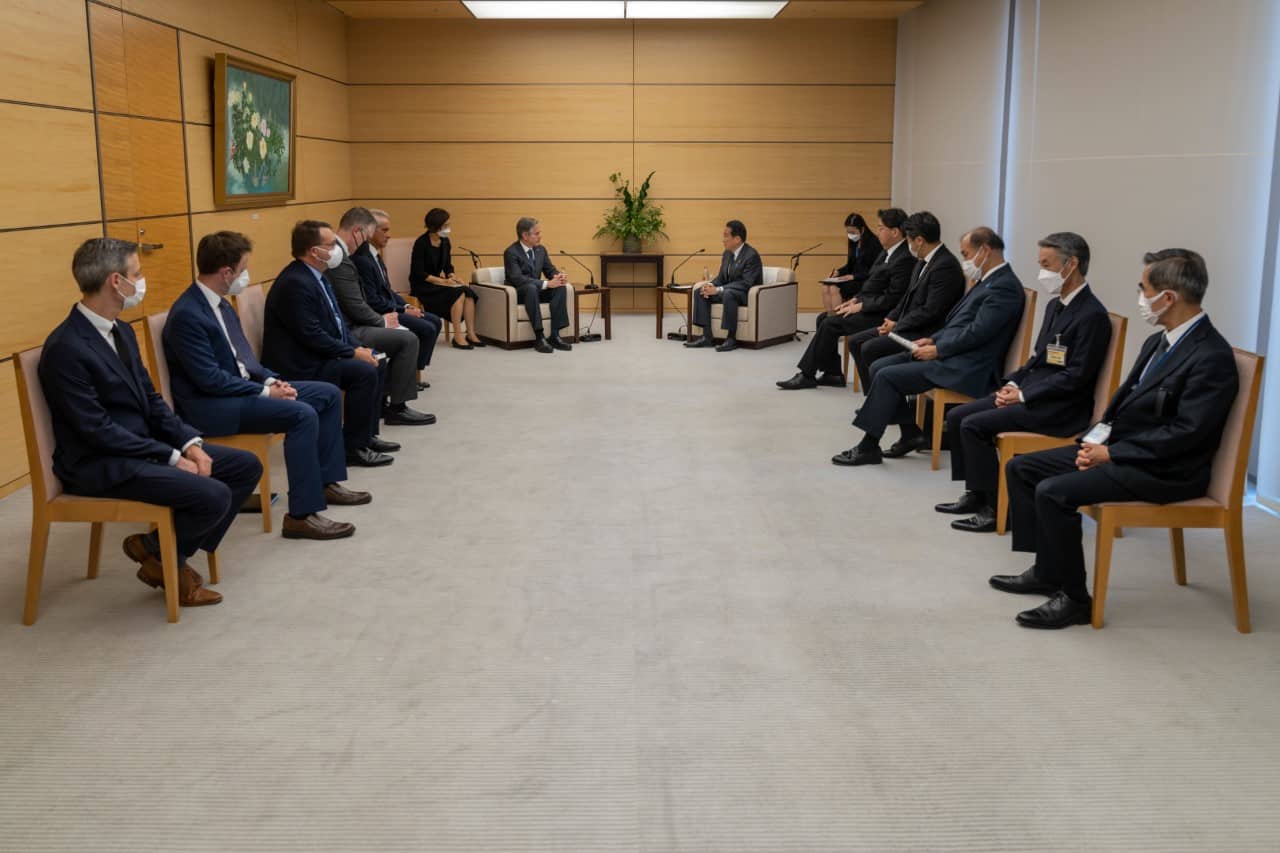 Primer ministro de Japón, Fumio Kishida, recibe la visita de Blinken tras victoria electoral