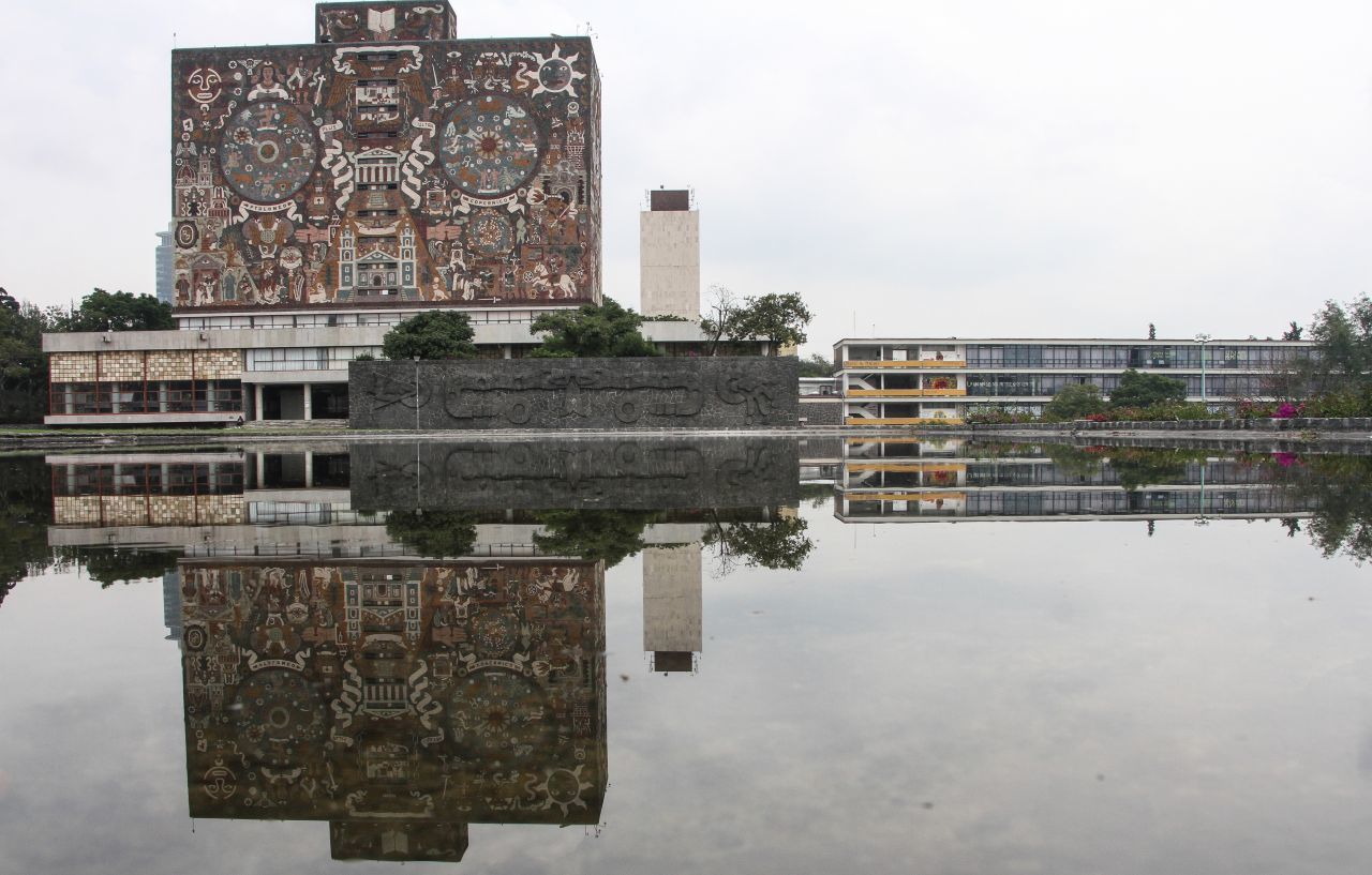 Vista de las islas y la Biblioteca Central de la UNAM (Cuartoscuro)