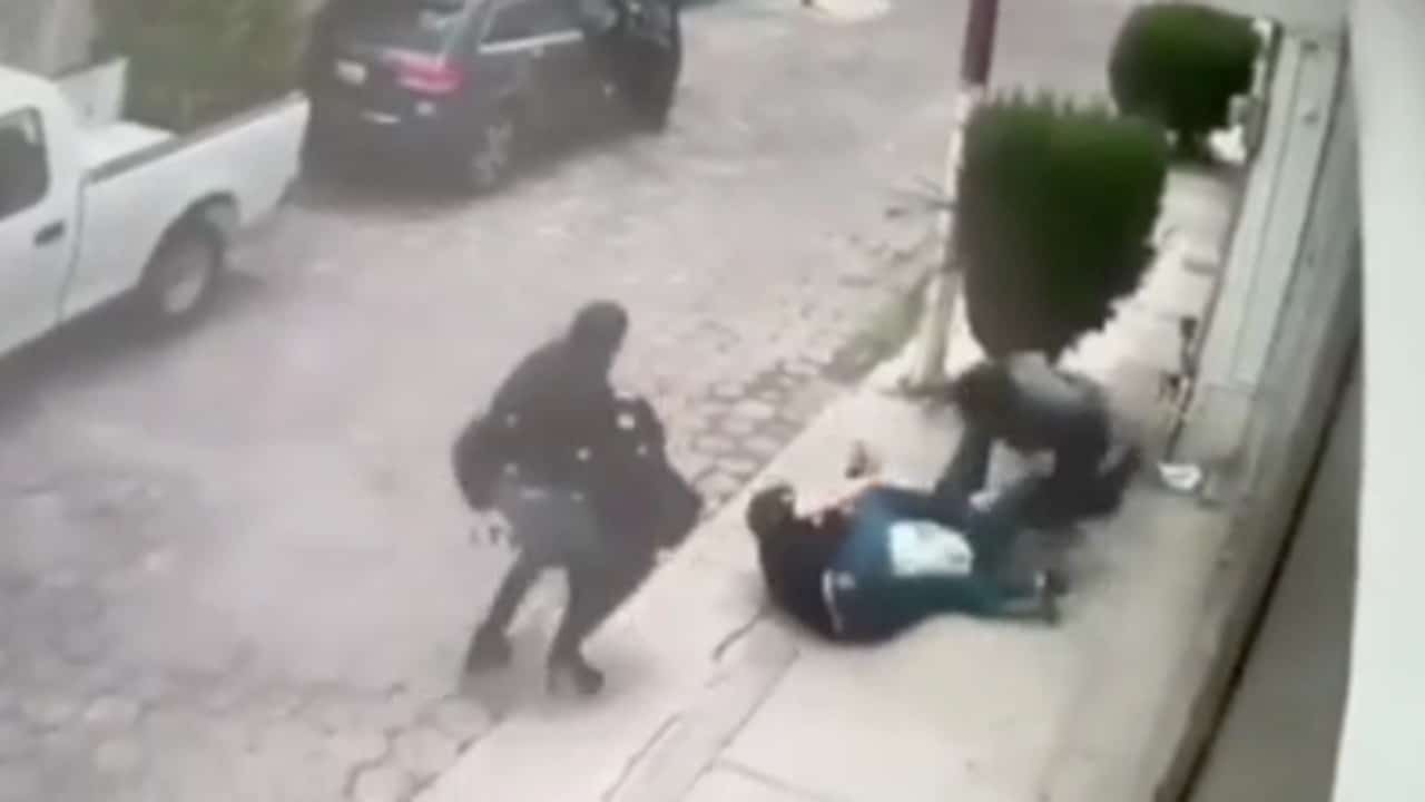 Video: Vecinos frustran intento de robo en colonia residencial de Pachuca. Fuente: Captura de video