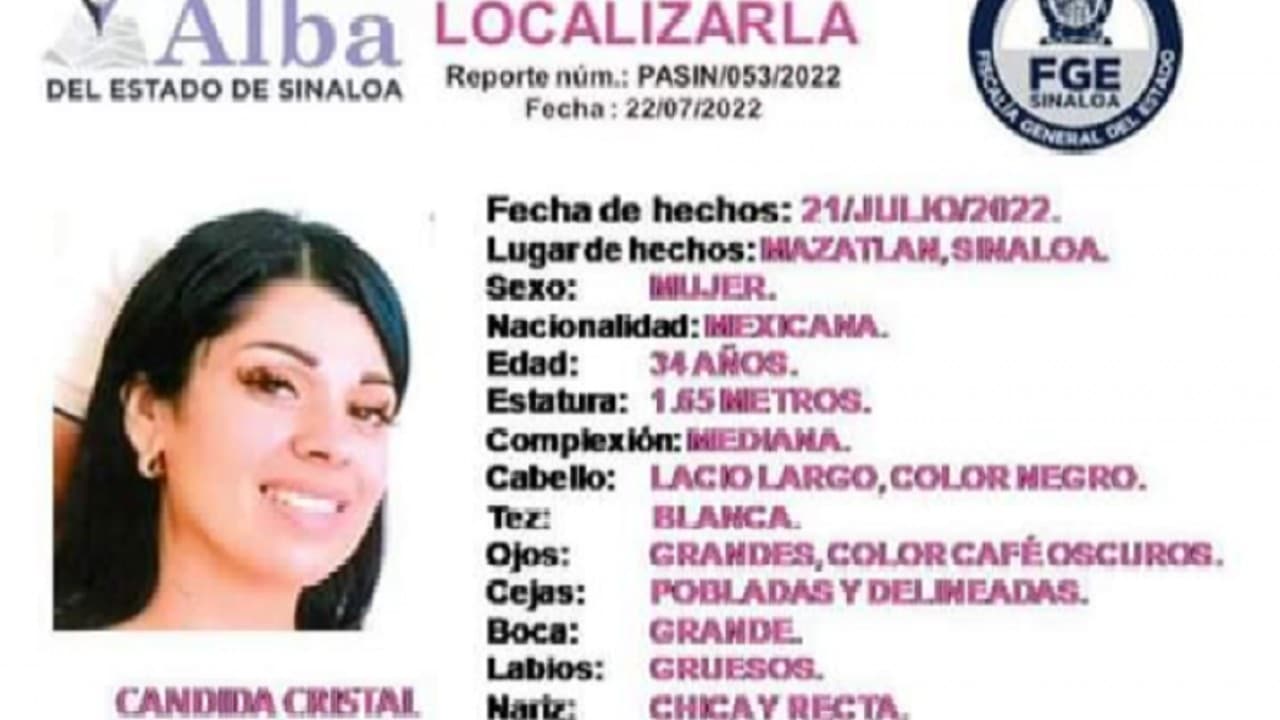 Hallan asesinada a periodista Candida Cristal, reportada como desaparecida.