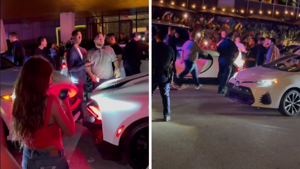 Chocan lujoso auto de Bad Bunny, video se hace viral