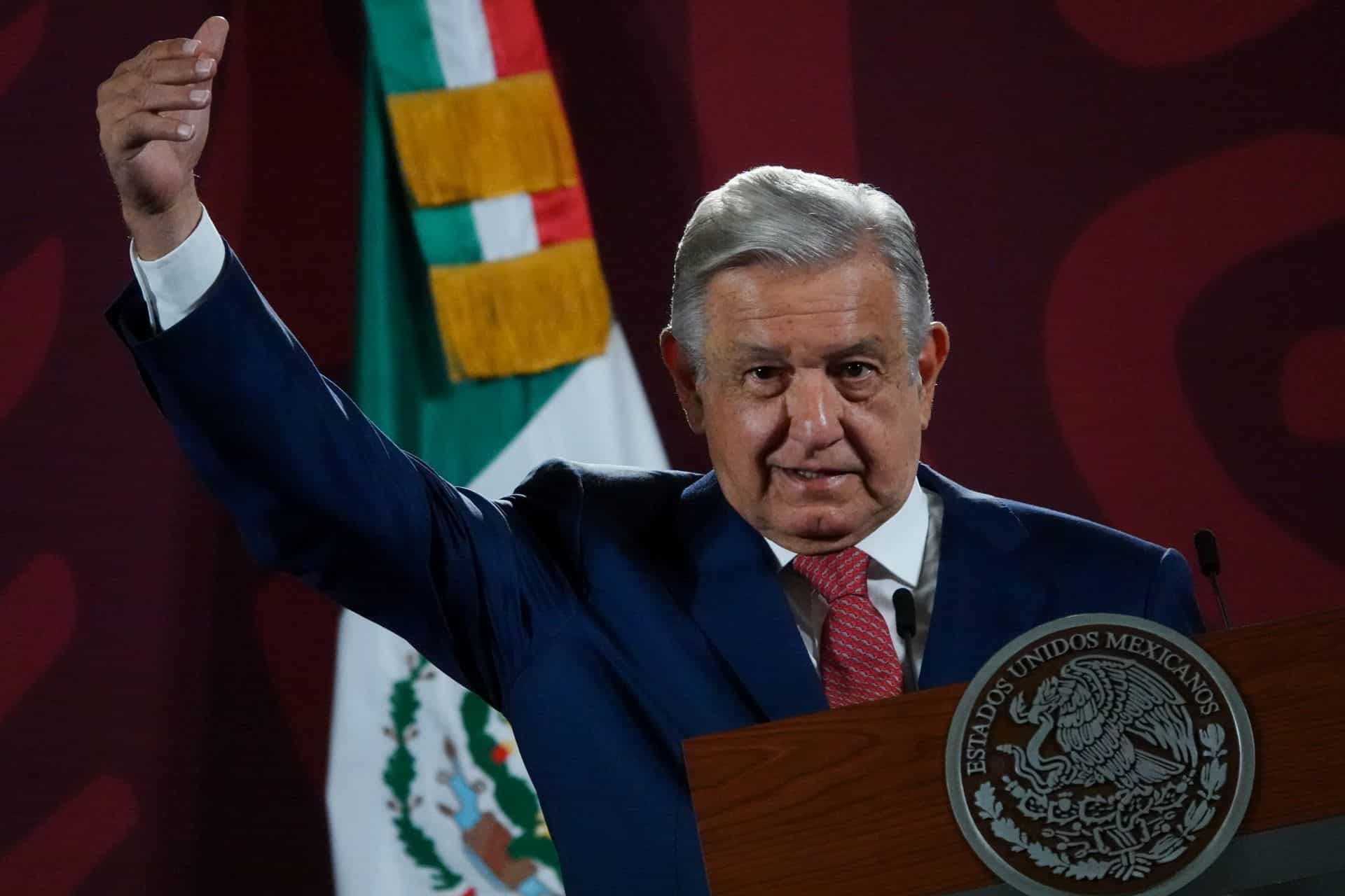 El presidente Andrés Manuel López Obrador durante la conferencia mañanera