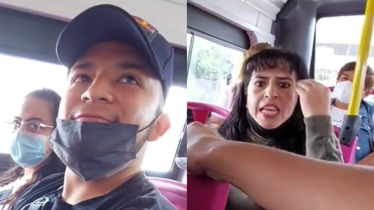 Hombres ocupan asientos exclusivos en Metrobús de la CDMX y generan pelea entre mujeres