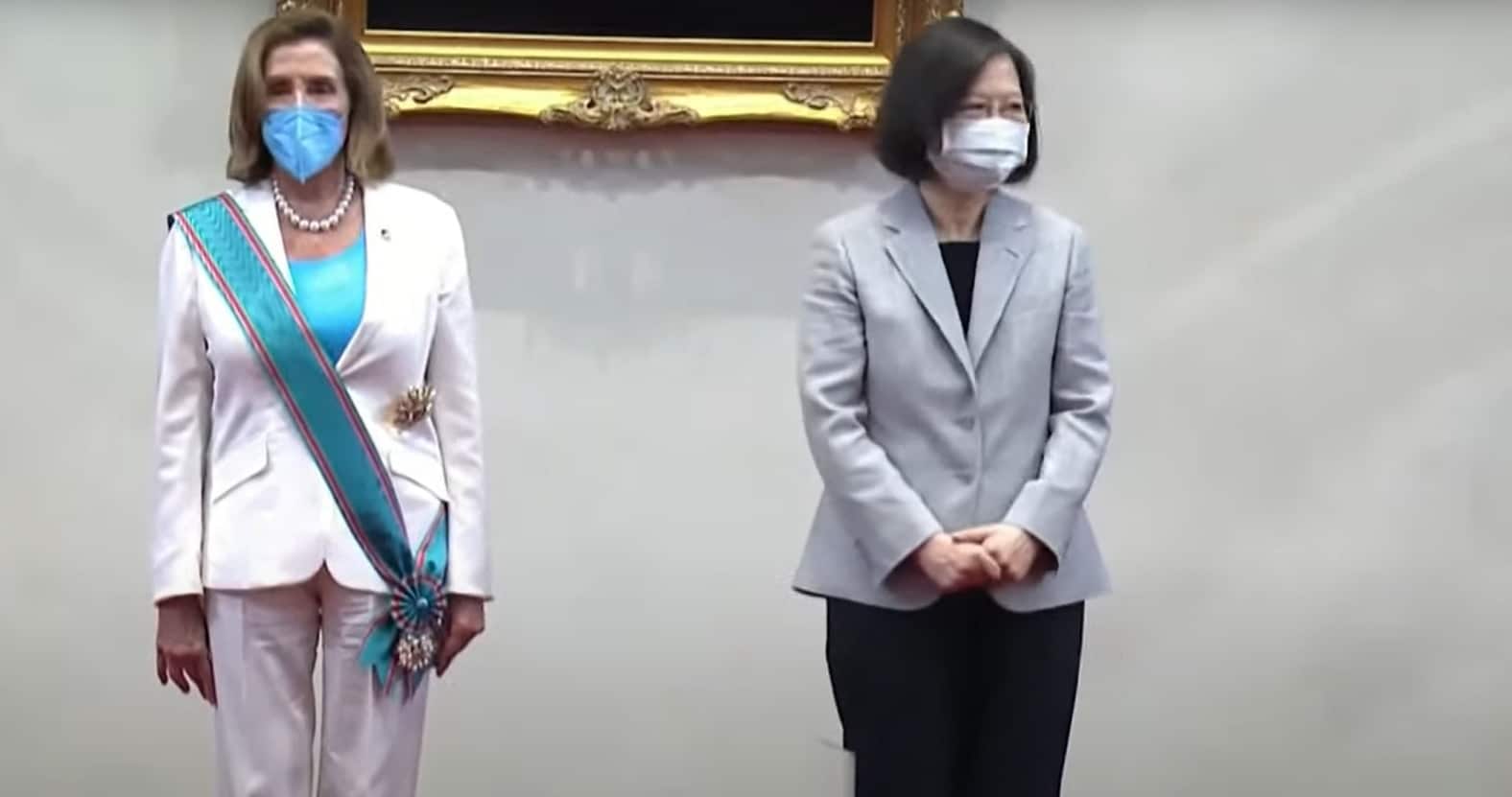 La presidenta de la Cámara de Representantes de EUA, Nancy Pelosi, se reúne con la presidenta de Taiwán, Tsai Ing-wen (Reuters)