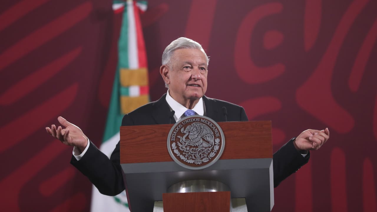 El presidente Andrés Manuel López Obrador, presidente de México, durante la conferencia mañanera. Fuente: EFE