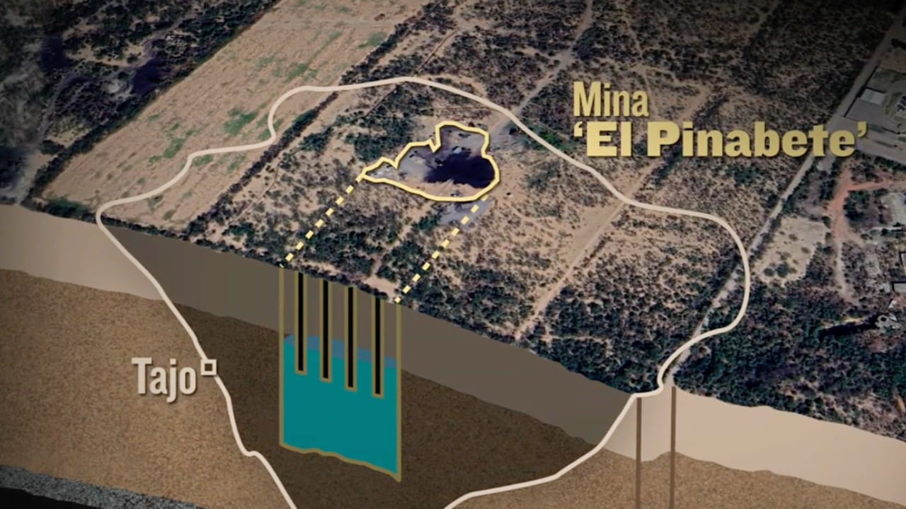 Así sería el tajo abierto para rescatar a los 10 mineros atrapados en El Pinabete, propuesto por Protección Civi
