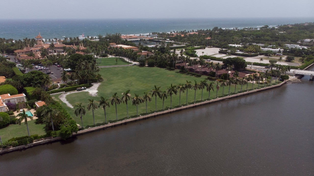 Una vista aérea de la casa de Mar-a-Lago del expresidente estadounidense Donald Trump (Reuters)
