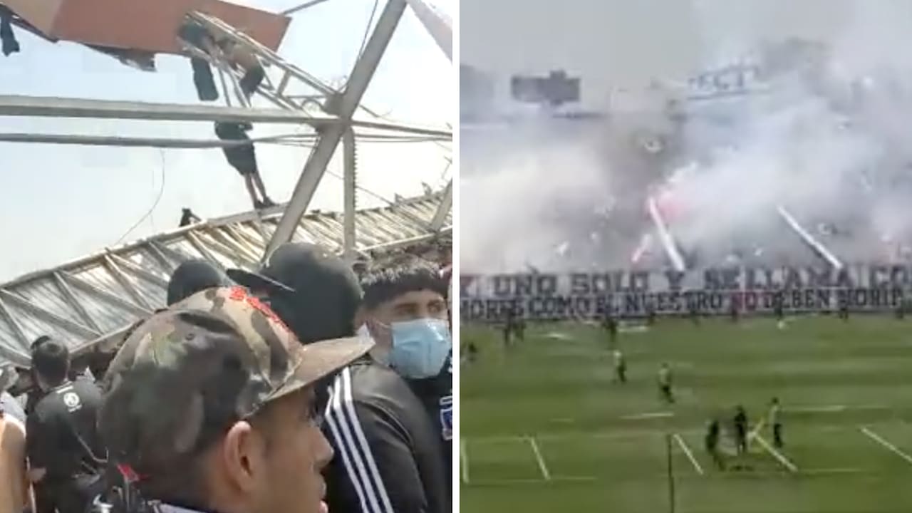 Colapsa techo del estadio del Colo Colo en Chile
