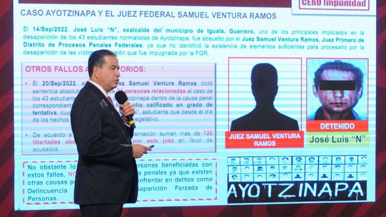Ricardo Mejía, subsecretario de Seguridad, en la conferencia mañanera de AMLO.