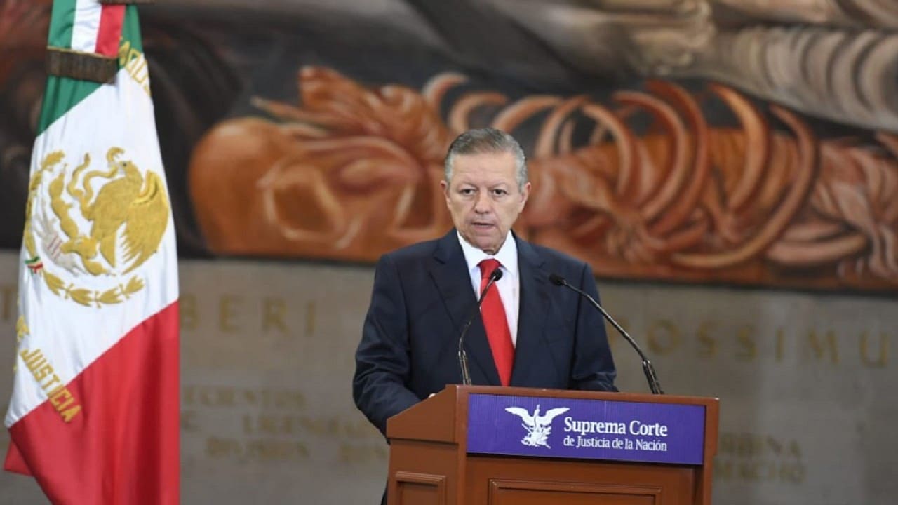 El ministro presidente de la Suprema Corte de Justicia, Arturo Zaldívar, ofreció una conferencia de prensa, 21 de septiembre de 2022 (SCJN)