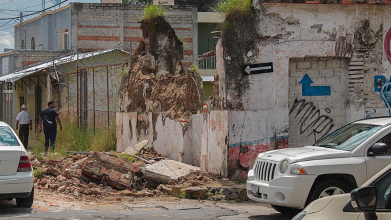 Daños por sismo en Colima