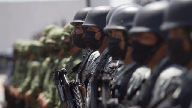 Integrantes del Ejército mexicano