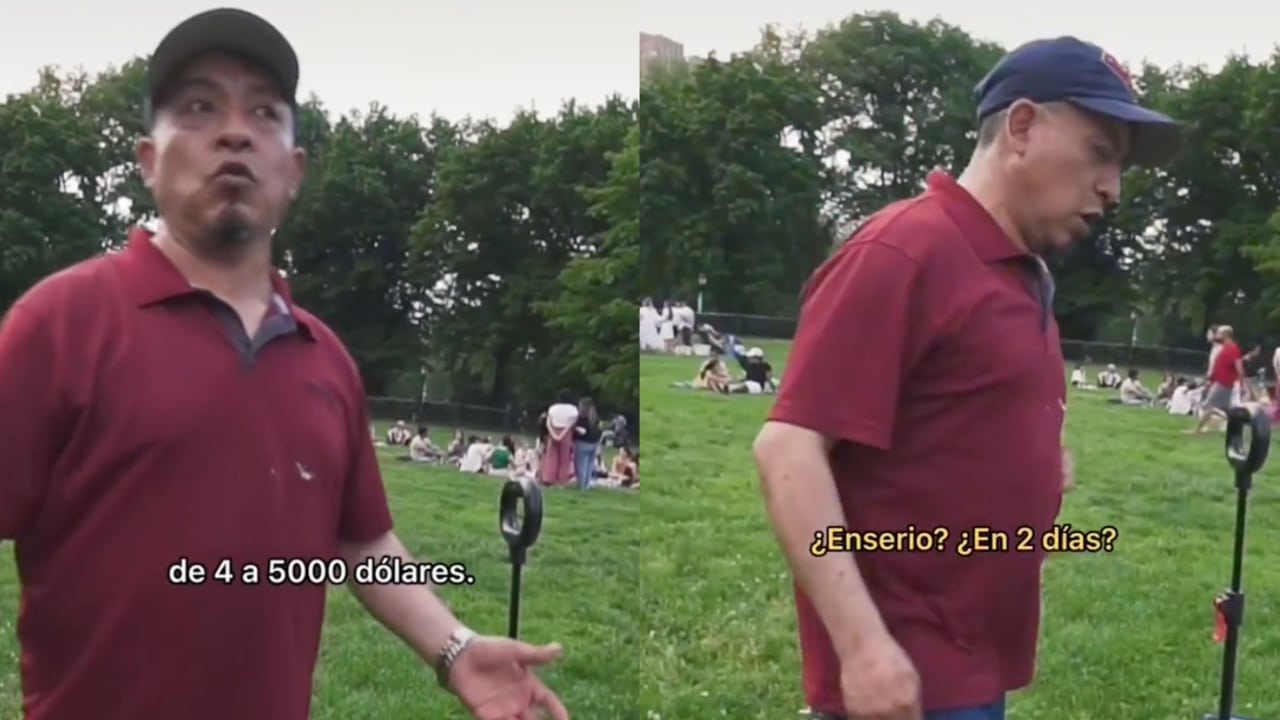 Hombre dice ganar 100 mil pesos en Central Park, New York, vendiendo bebidas
