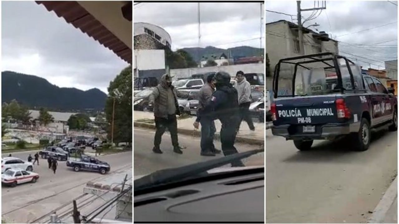 Hombres armados dispararon contra policías municipales en San Cristóbal de las Casas