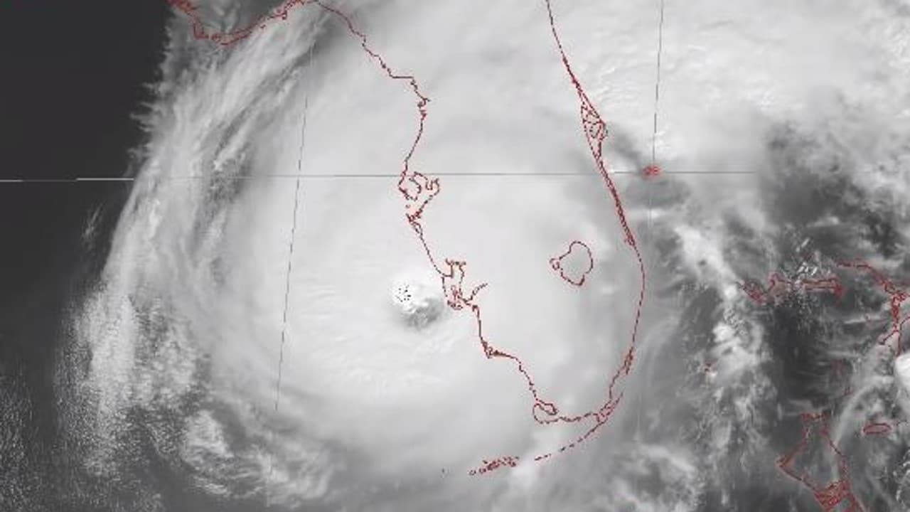 Imagen de la NASA del huracán Ian sobre Florida ok