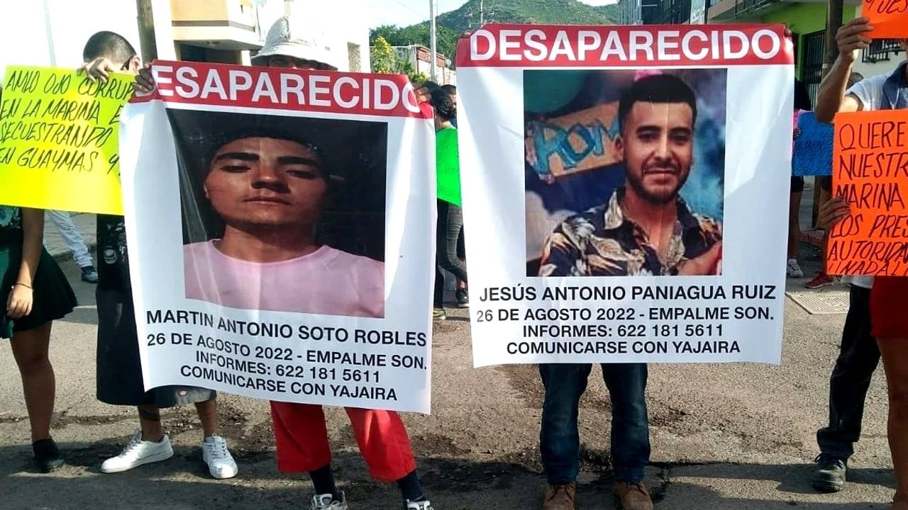 Investigan asesinato de dos jóvenes presuntamente detenidos por marinos falsos en Sonora