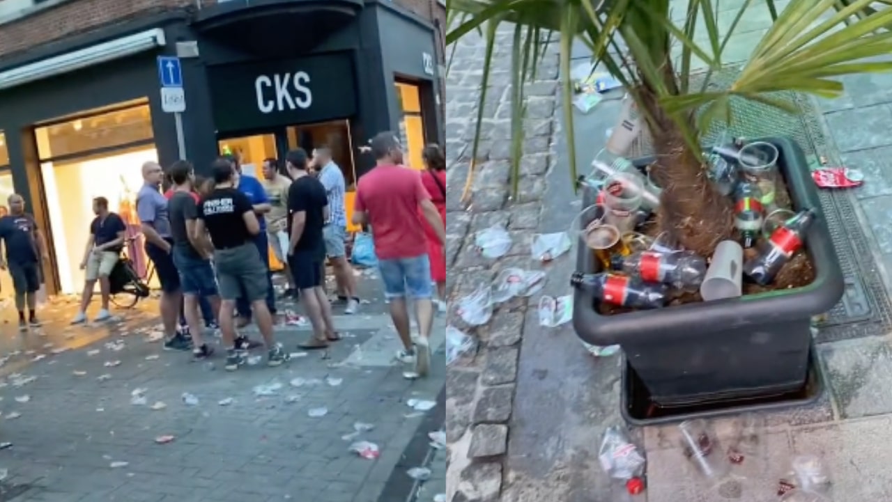 Joven muestra calles de Bélgica llenas de basura y video es viral