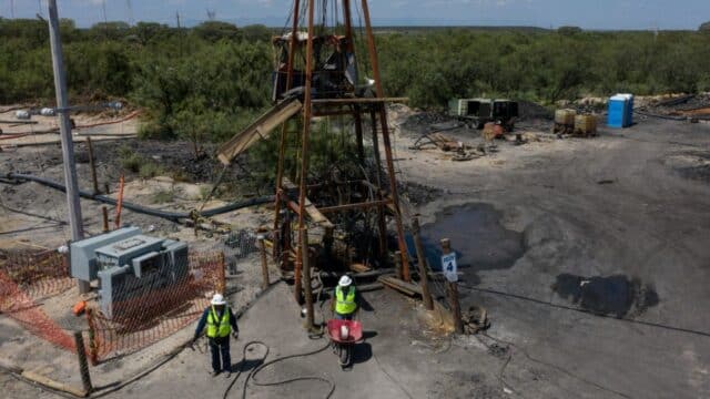 Zona de la mina "El Pinabete" en Coahuila, donde permanecen atrapados diez mineros (Cuartoscuro)