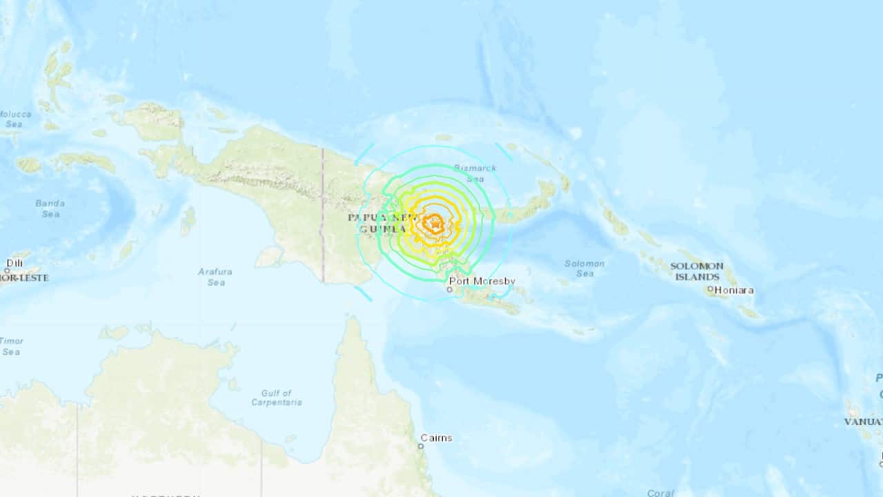 Se registra un sismo de magnitud 7.6 en Papúa Nueva Guinea
