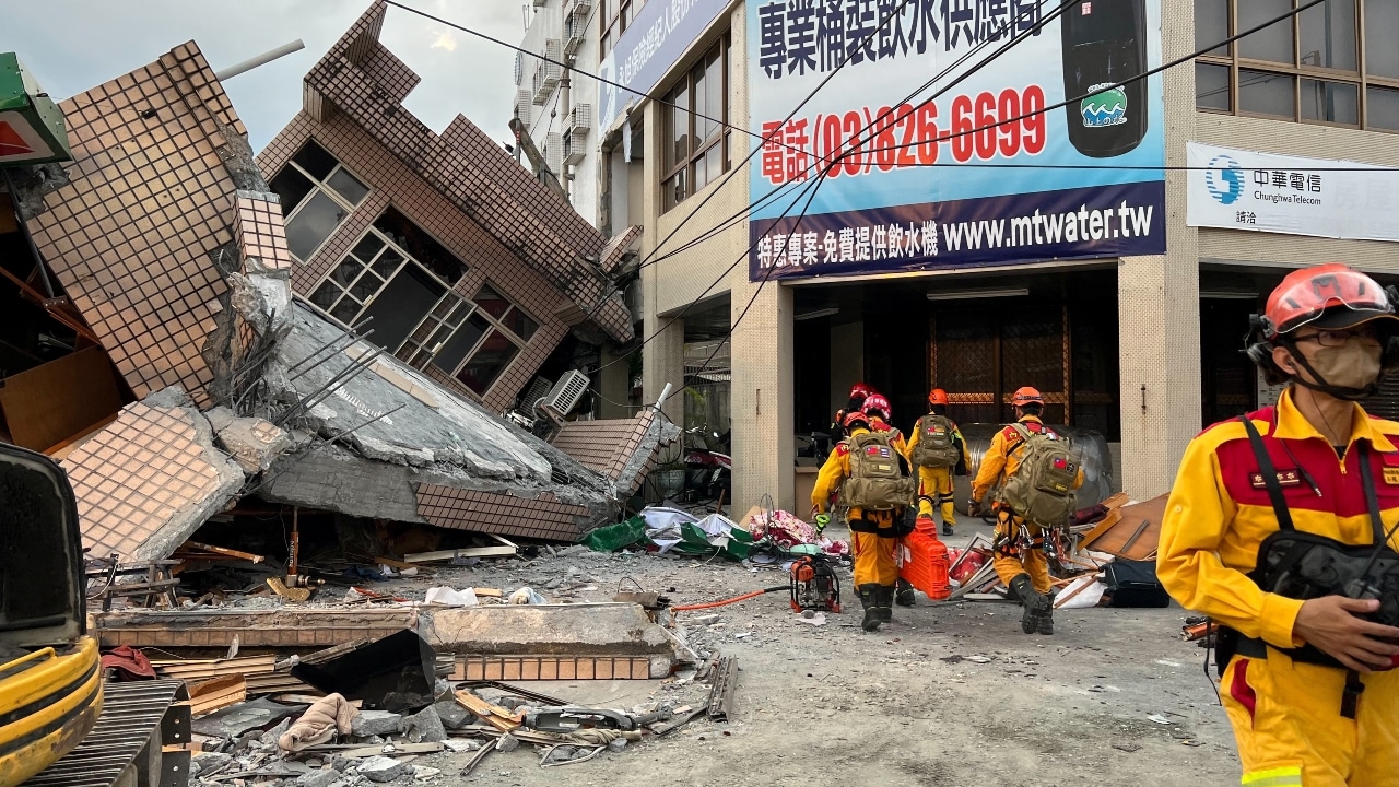 Un fuerte sismo sacudió Taiwán este domingo.