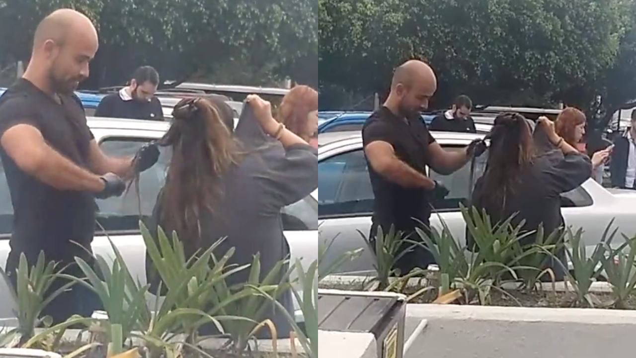 Video: Estilista atiende a clienta en la calle pese a sismo y se hace viral en redes sociales