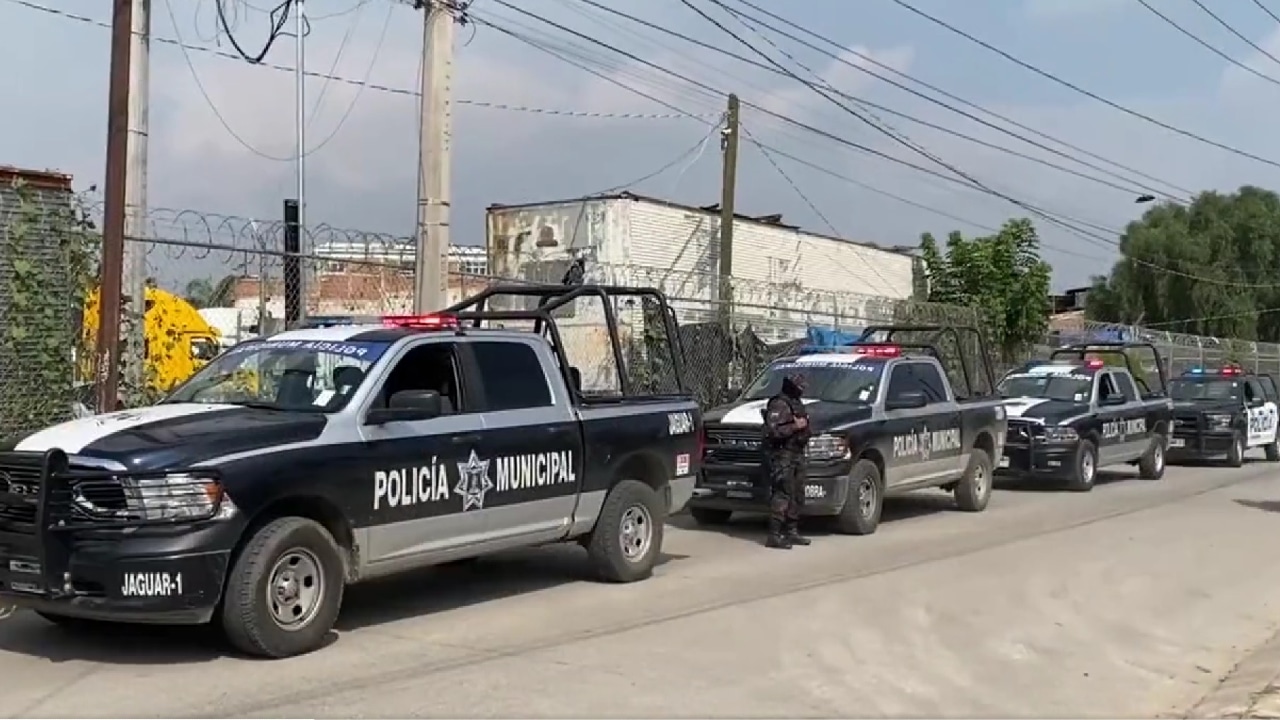 Fotografía de archivo que muestra a policías del municipio de Tlaquepaque, Jalisco.