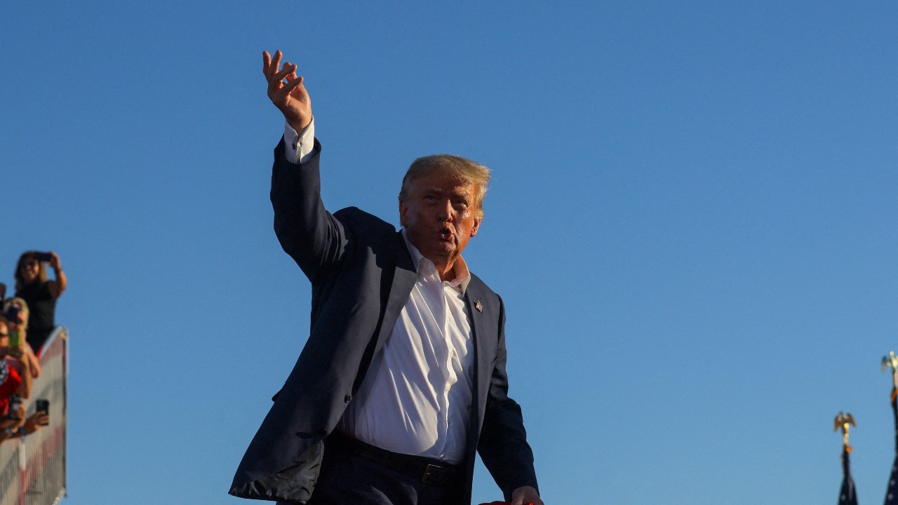 Donald Trump durante un ‘rally’ en Arizona