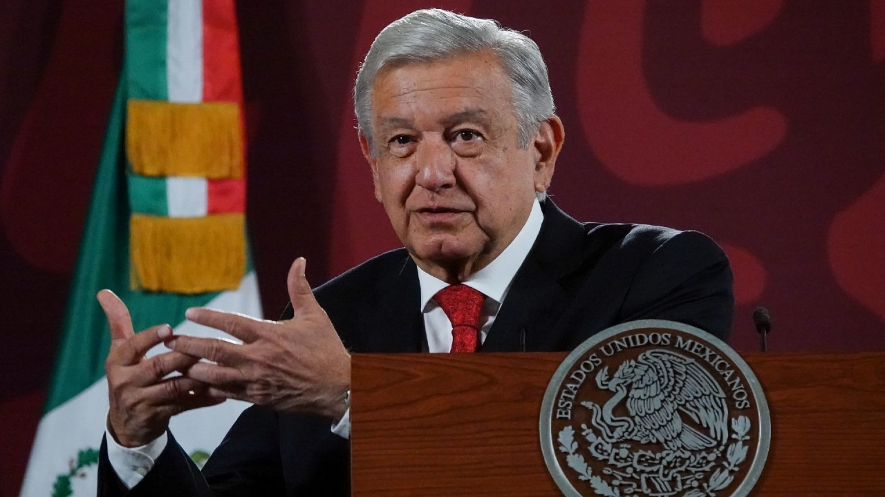 El presidente Andrés Manuel López Obrador (AMLO) durante la conferencia mañanera. Fuente: Cuartoscuro