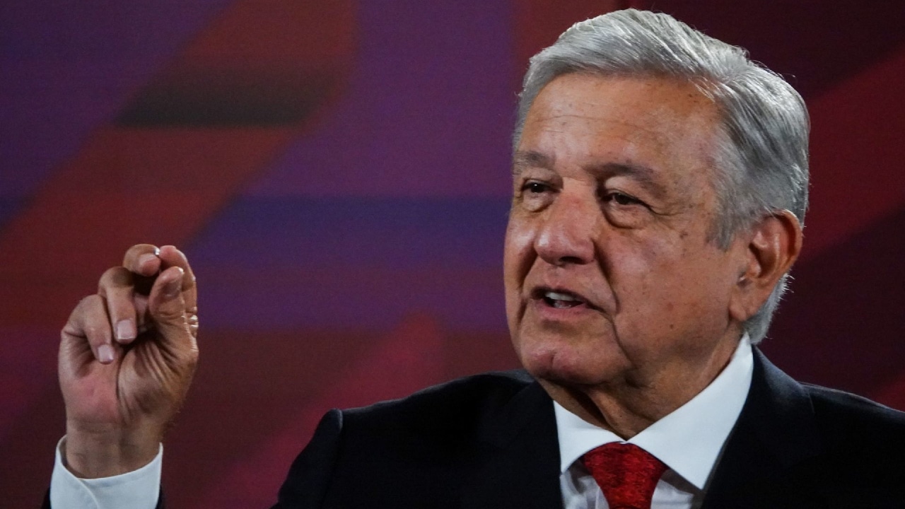 El presidente Andrés Manuel López Obrador durante la conferencia mañanera.