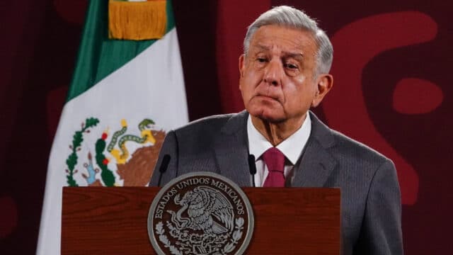 Andrés Manuel López Obrador, presidente de México, ofrece su conferencia mañanera