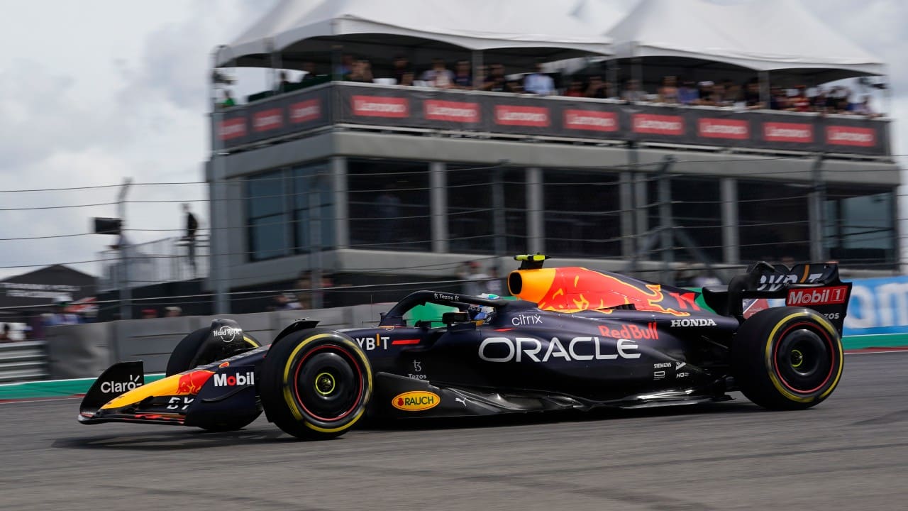 'Checo' perez finaliza cuarto en GP de EUA y Red Bull gana el campeonato de constructores.