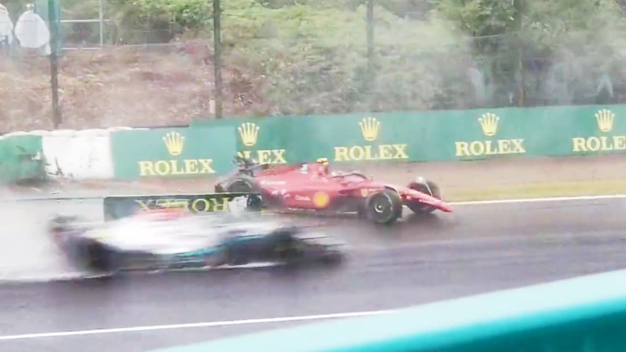 Sainz abandona el GP de Japón de la F1 tras accidente y se decreta bandera roja en Suzuka