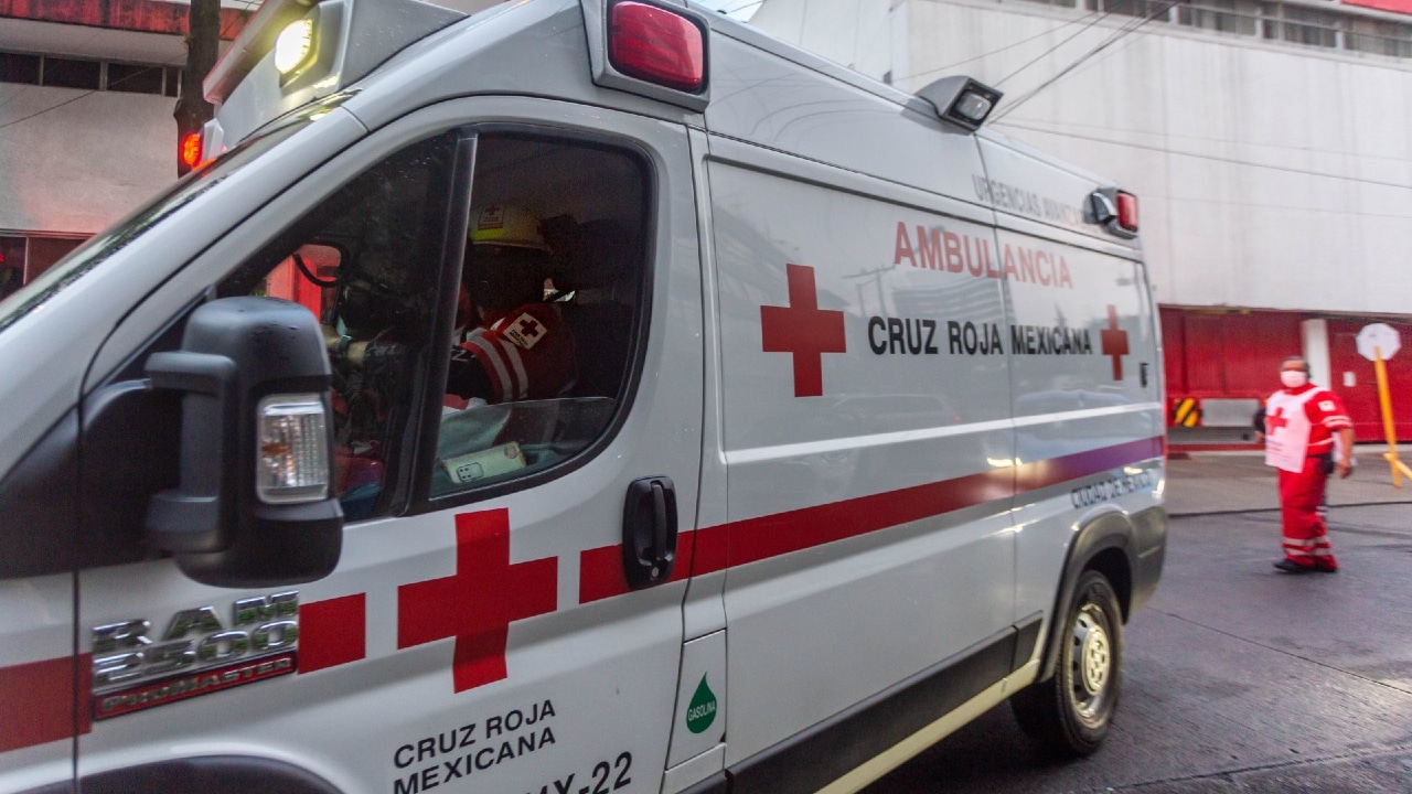 Fotografía de una ambulancia de la Cruz Roja.