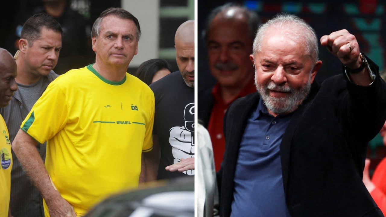 Jair Bolsonaro y Lula da Silva se enfrentarán en una segunda vuelta el 30 de octubre. Fuente: Reuters/N+